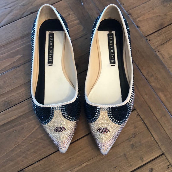 Alice + Olivia Shoes - Crystal flats by Alice & Olivia.